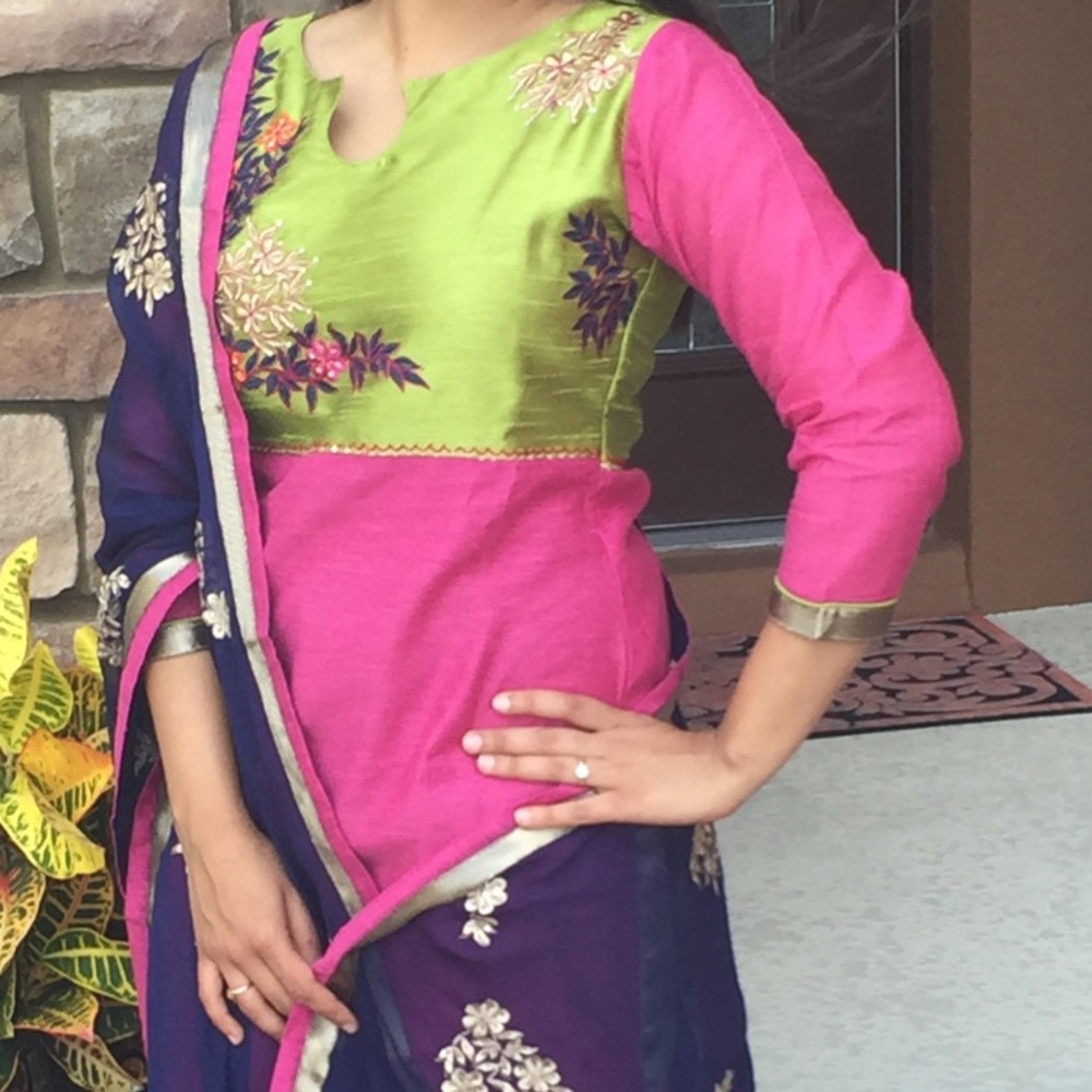 Indian stright cut dress!